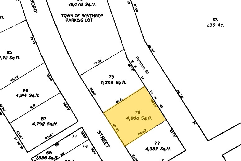 39-43 Putnam St, Winthrop, MA à louer - Plan cadastral – Image 2 sur 4
