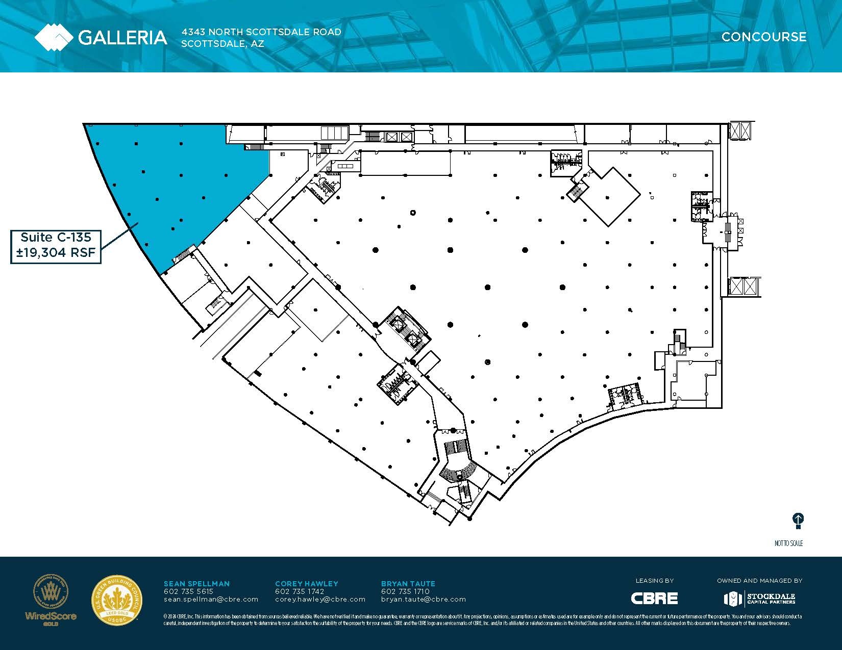 4343 N Scottsdale Rd, Scottsdale, AZ à louer Plan d’étage– Image 1 sur 1