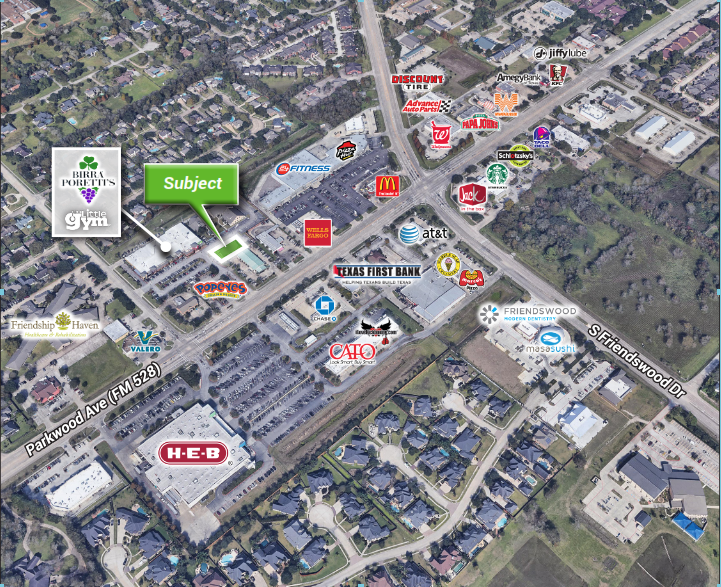 306 W Parkwood Ave, Friendswood, TX à louer - Aérien – Image 3 sur 3