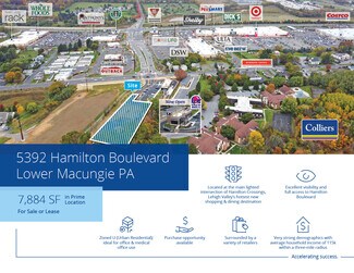 Plus de détails pour 5392 Hamilton Blvd, Allentown, PA - Bureau à vendre