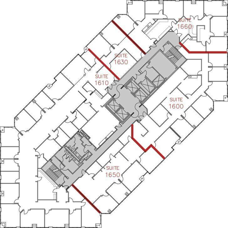 501 W Broadway, San Diego, CA à louer Plan d’étage– Image 1 sur 1