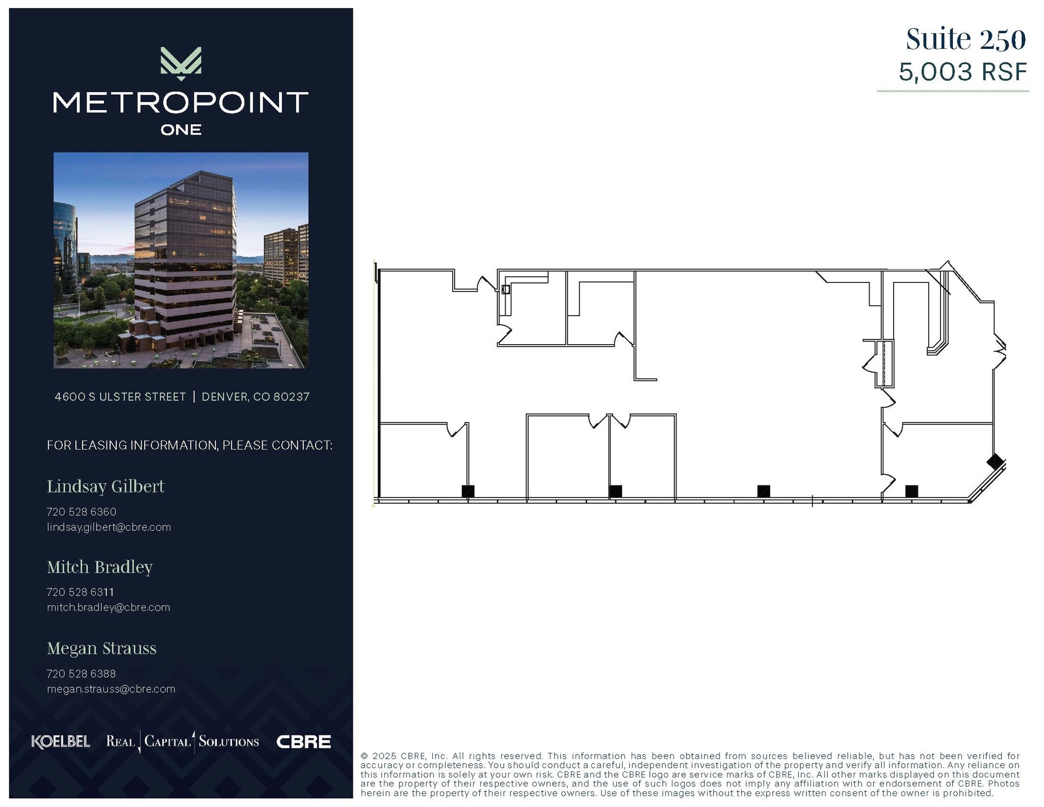 4600 S Ulster St, Denver, CO à louer Plan d’étage– Image 1 sur 1