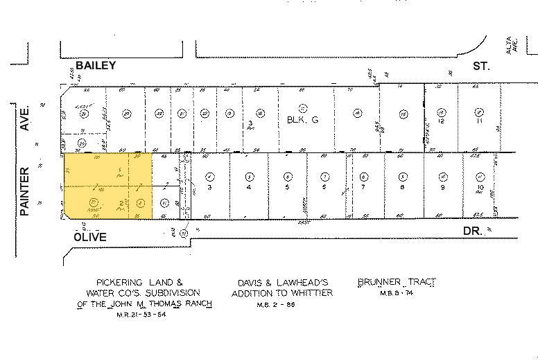 6710 Painter Ave, Whittier, CA à vendre - Plan cadastral – Image 2 sur 2