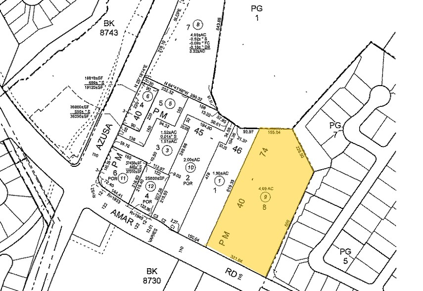 1555-1561 E Amar Rd, West Covina, CA à louer - Plan cadastral – Image 2 sur 6