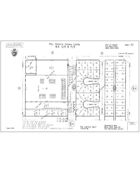 832-834 W 9th St, Upland, CA à vendre - Plan cadastral – Image 2 sur 2