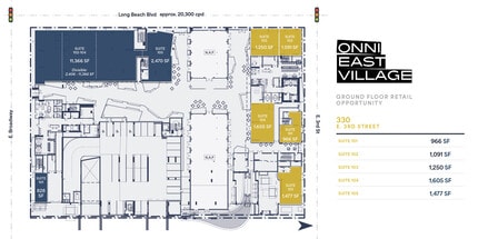 330 E 3rd St, Long Beach, CA à louer Plan de site– Image 1 sur 1