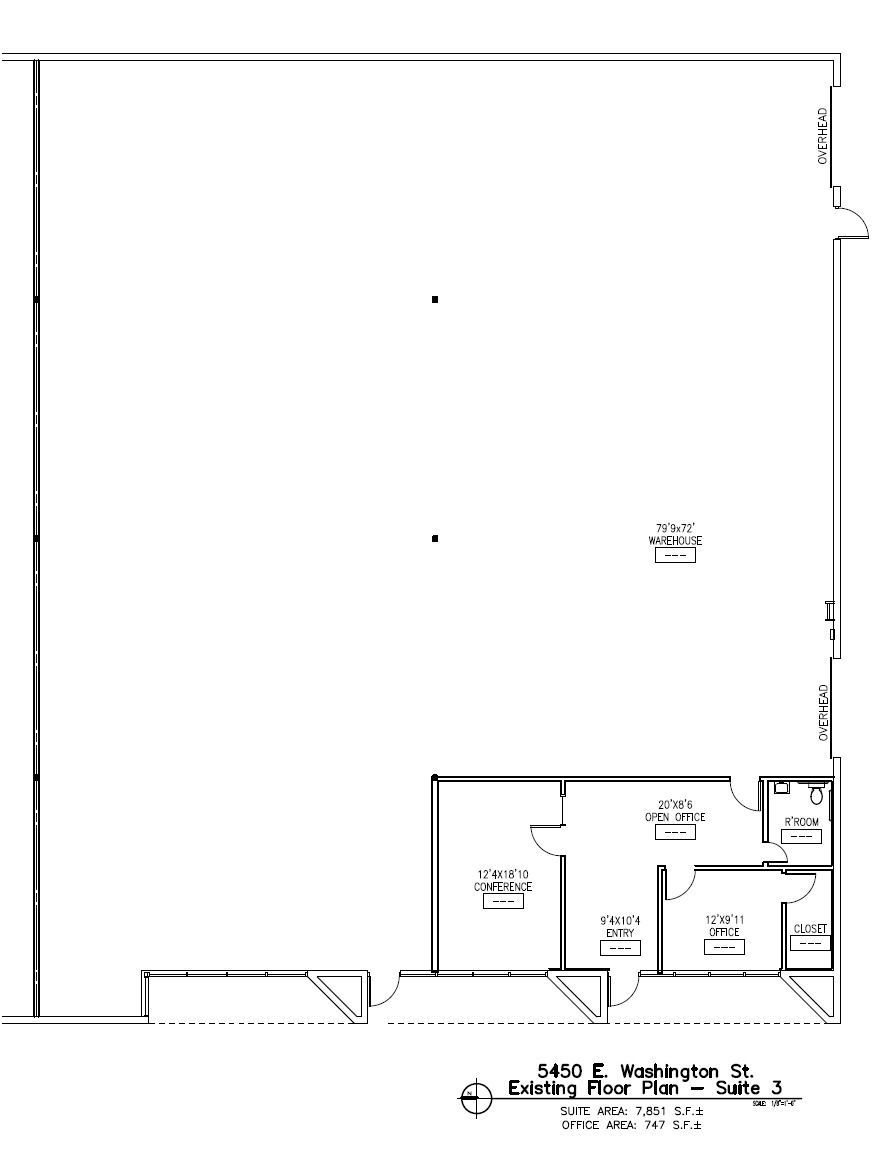 5444 E Washington St, Phoenix, AZ à louer Plan d’étage– Image 1 sur 1