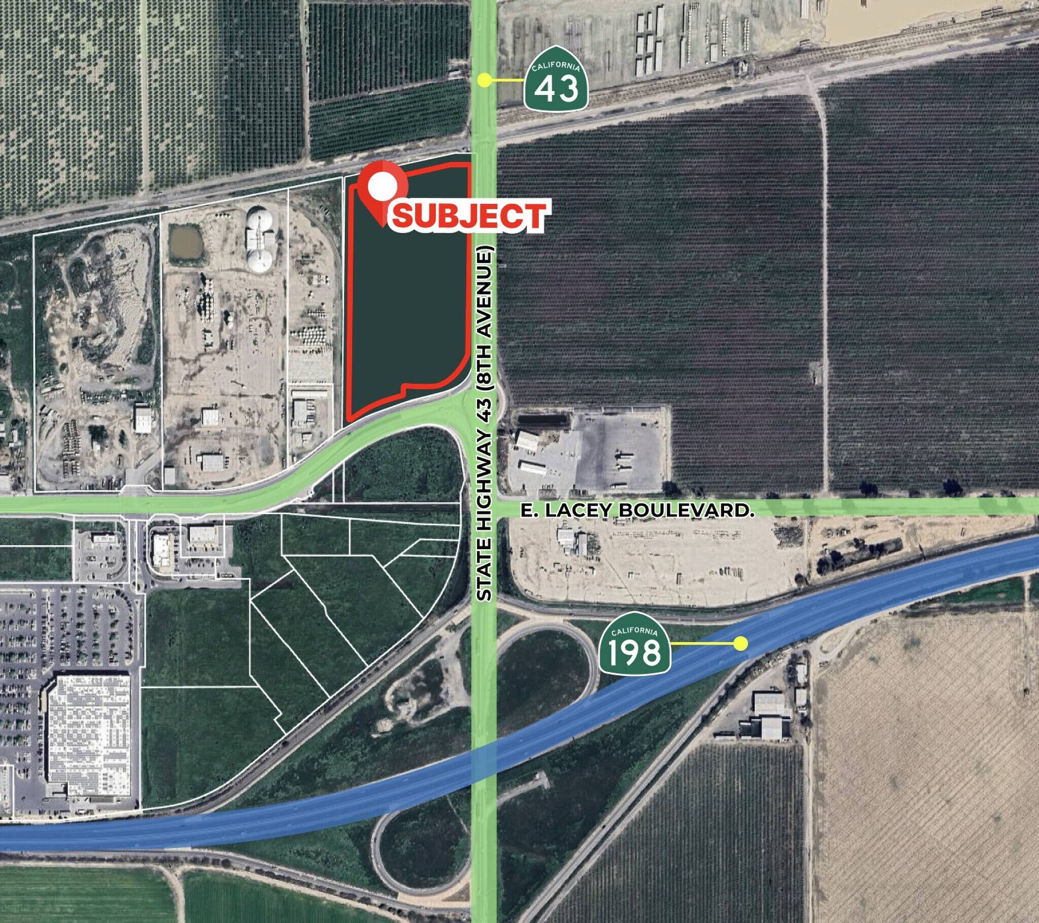 NWC Lacey Blvd & Hwy 43, Hanford, CA à vendre Photo de l’immeuble– Image 1 sur 7