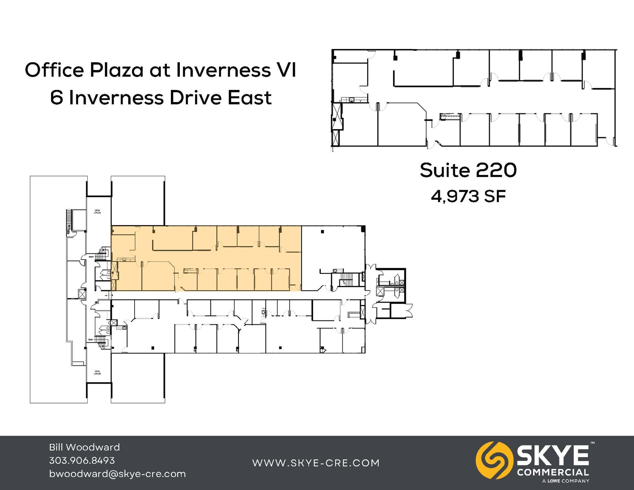 6 Inverness Ct E, Englewood, CO à louer Plan d’étage– Image 1 sur 1