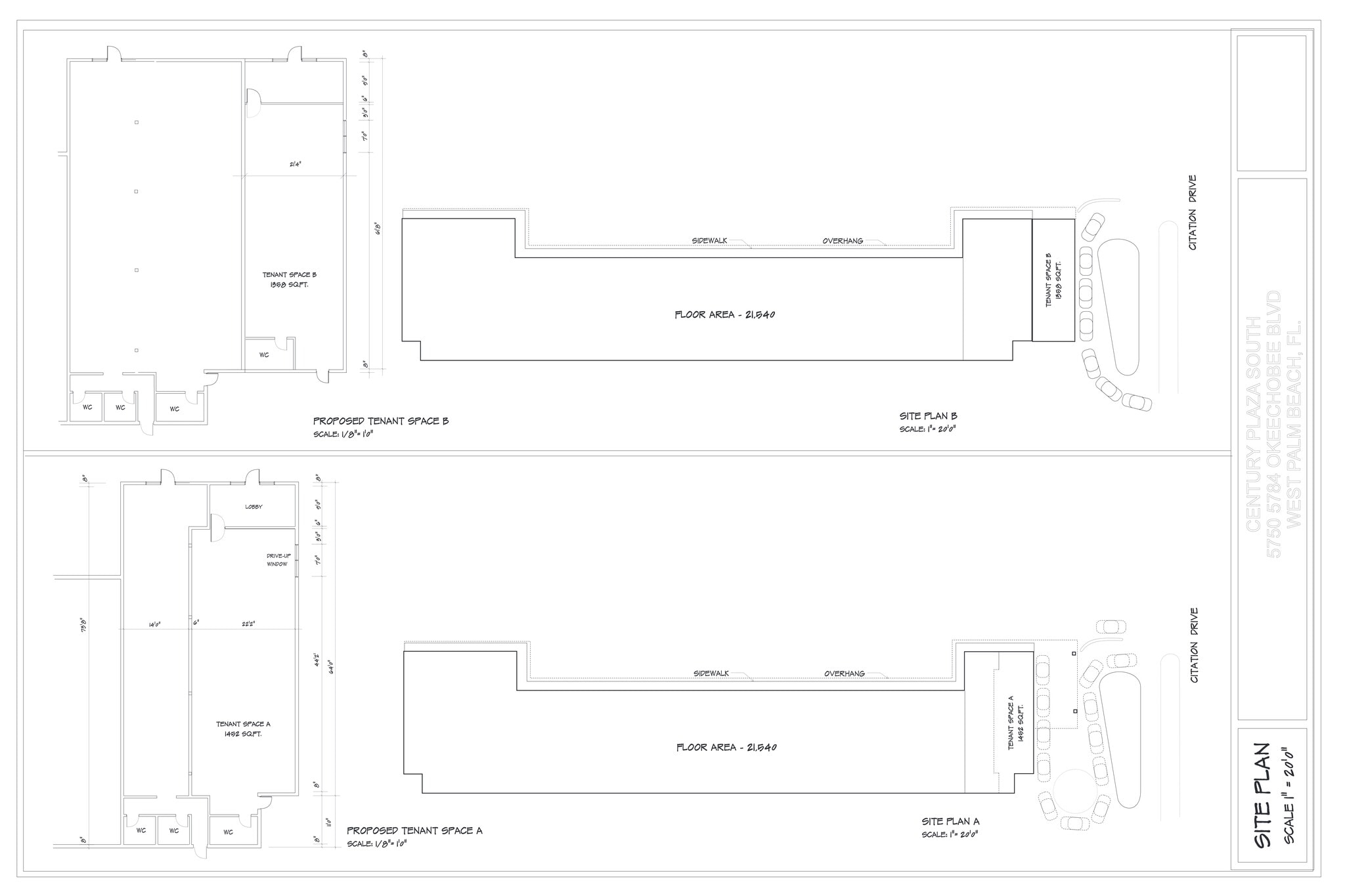 5750-5784 Okeechobee Blvd, West Palm Beach, FL à louer Plan de site– Image 1 sur 12