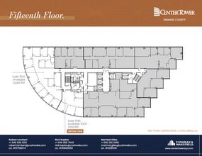 650 Town Center Dr, Costa Mesa, CA à louer Plan d’étage– Image 1 sur 1
