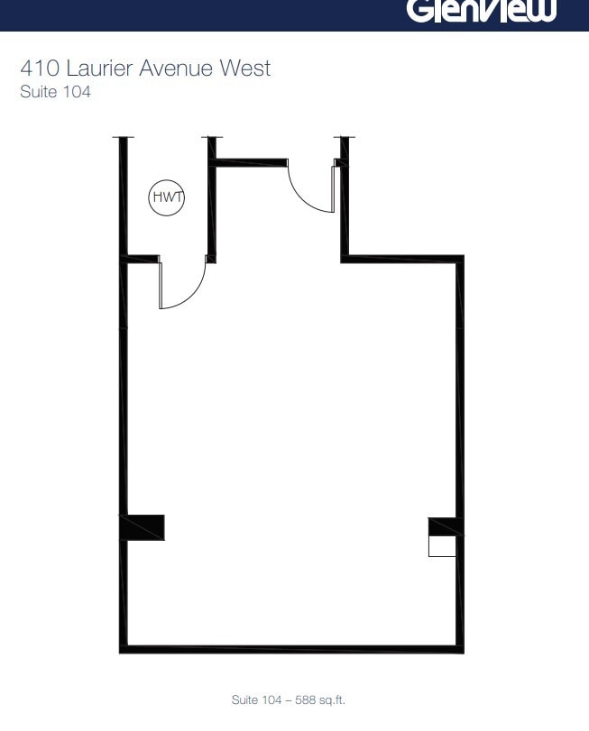 410 Laurier Ave W, Ottawa, ON à louer Plan d’étage– Image 1 sur 1