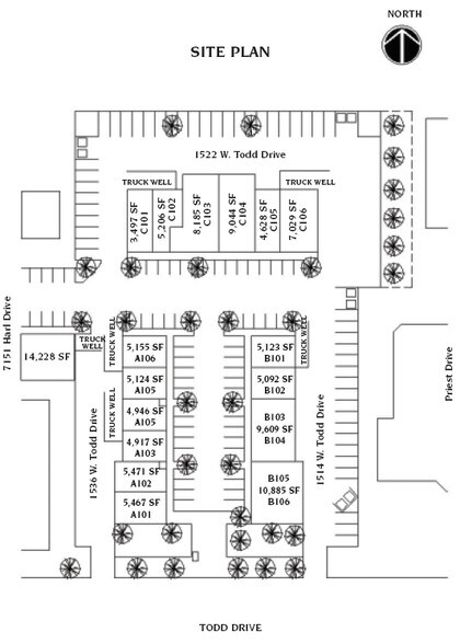 1522 W Todd Dr, Tempe, AZ à louer - Plan de site – Image 3 sur 3