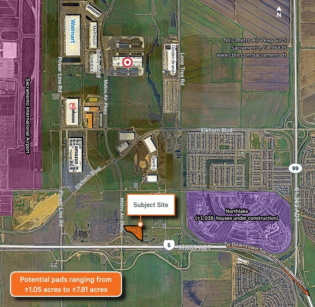 NEC Metro Air Pkwy Pky, Sacramento, CA à vendre Photo de l’immeuble– Image 1 sur 2