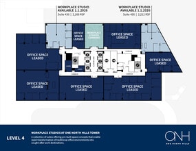 4000 Center At North Hills St, Raleigh, NC à louer Plan d’étage– Image 1 sur 3