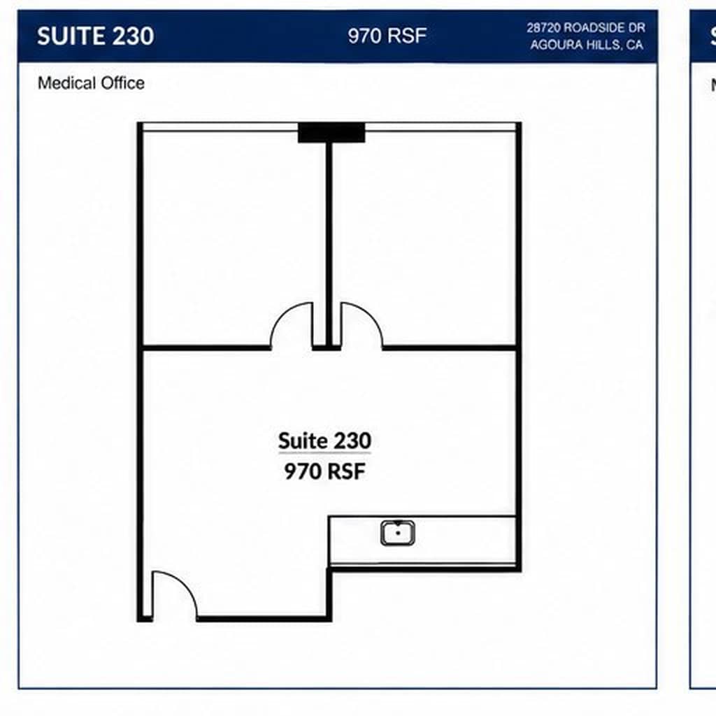 28720 Roadside Dr, Agoura Hills, CA à louer Plan d’étage– Image 1 sur 1