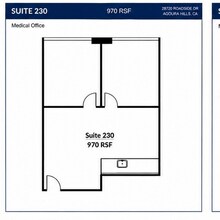 28720 Roadside Dr, Agoura Hills, CA à louer Plan d’étage– Image 1 sur 1