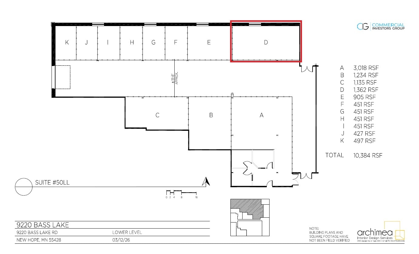 9220 Bass Lake Rd, New Hope, MN à louer Plan d’étage– Image 1 sur 1
