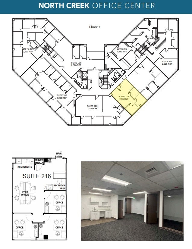 19515 North Creek Pky, Bothell, WA à louer Plan d’étage– Image 1 sur 1