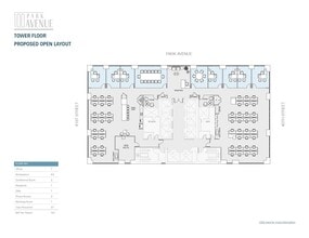 100 Park Ave, New York, NY à louer Plan d’étage– Image 2 sur 9