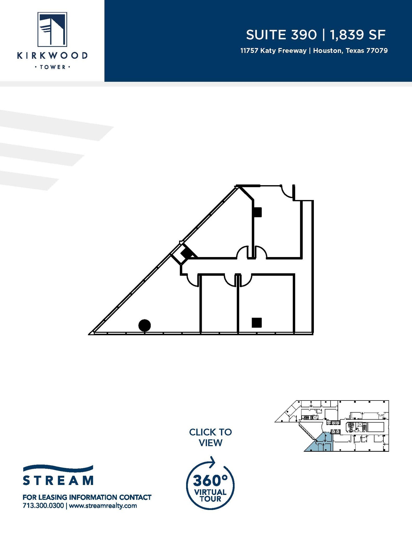 11757 Katy Fwy, Houston, TX à louer Plan d’étage– Image 1 sur 1