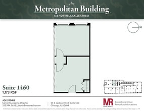 134 N LaSalle St, Chicago, IL à louer Plan d’étage– Image 1 sur 1