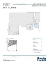 11980 San Vicente Blvd, Los Angeles, CA à louer Plan d’étage– Image 1 sur 13