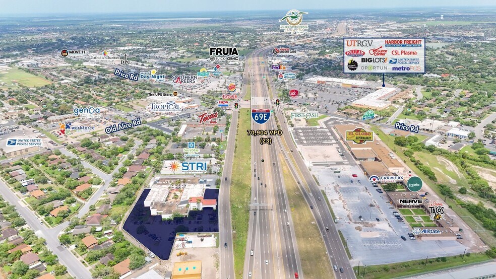 715 S Frontage Rd, Brownsville, TX à vendre - Aérien – Image 3 sur 5