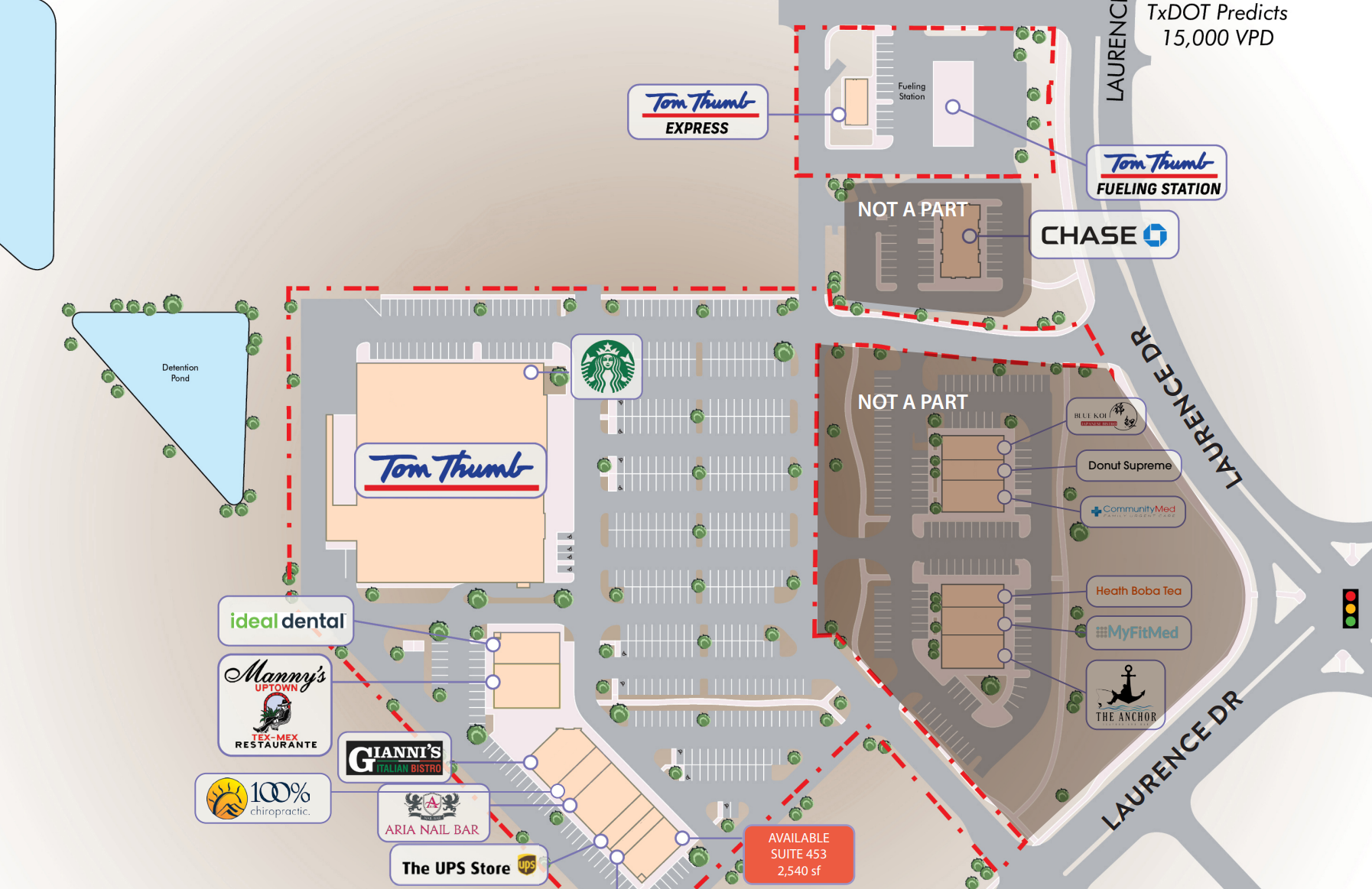 FM 740, Heath, TX à louer Plan de site– Image 1 sur 1