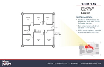 8950 Villa La Jolla Dr, La Jolla, CA à louer Plan d’étage– Image 1 sur 1