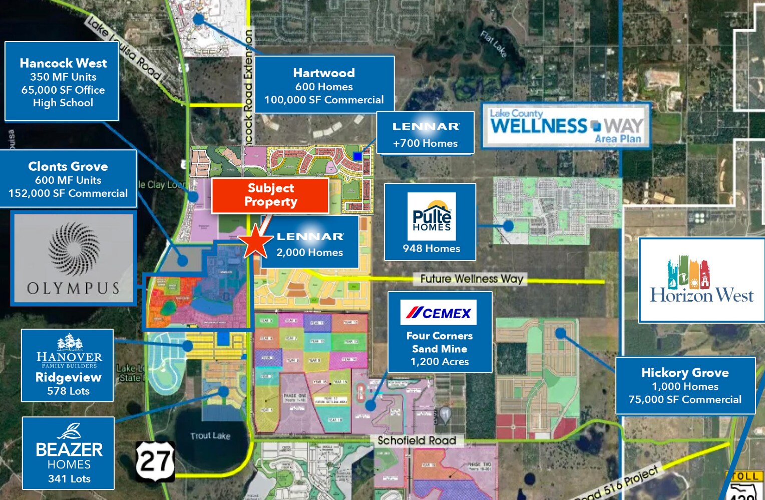 Schofield Road and Wellness Way, Clermont, FL à louer Photo de l’immeuble– Image 1 sur 2