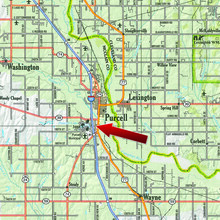 1745 Hardcastle blvd, Purcell, OK - VUE AÉRIENNE  vue de carte