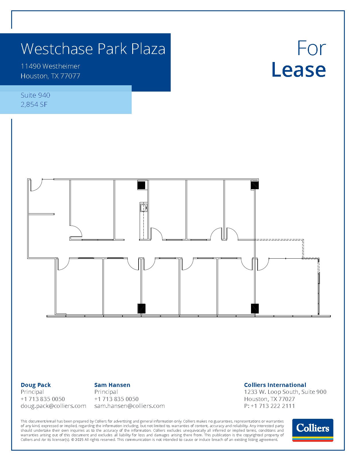 11490 Westheimer Rd, Houston, TX à louer Plan d’étage– Image 1 sur 1