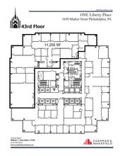 1650 Market St, Philadelphia, PA à louer Plan d’étage– Image 1 sur 1