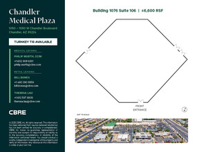 1050-1076 W Chandler Blvd, Chandler, AZ à louer Plan d’étage– Image 1 sur 1