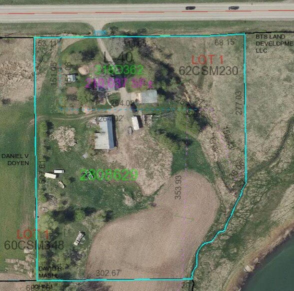2785 Freedom Rd, De Pere, WI à vendre - Plan cadastral – Image 2 sur 5