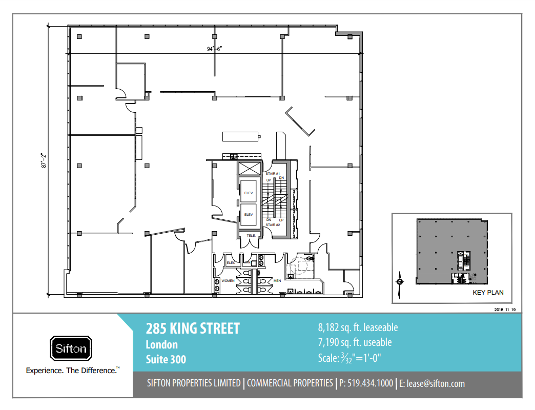 285 King St, London, ON à louer Plan d’étage– Image 1 sur 1