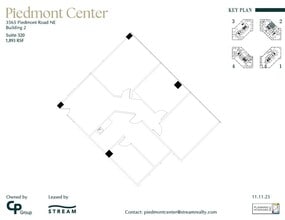3495 Piedmont Rd NE, Atlanta, GA à louer Plan d’étage– Image 1 sur 1
