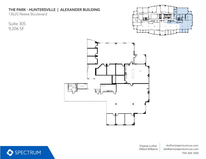 13620 Reese Blvd E, Huntersville, NC à louer Plan d’étage– Image 1 sur 1