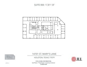 14701 St. Marys Ln, Houston, TX à louer Plan d’étage– Image 1 sur 1