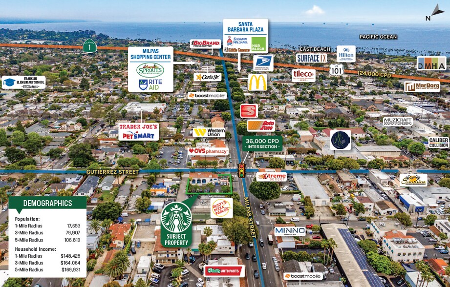 402 N Milpas St, Santa Barbara, CA à vendre - Photo de l’immeuble – Image 3 sur 4