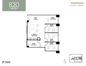 8080 N Central Expy, Dallas, TX à louer Plan d’étage– Image 2 sur 2