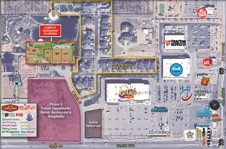 W/NWC Riggs Rd & Ellsworth Rd, Queen Creek, AZ à louer - Aérien – Image 2 sur 2
