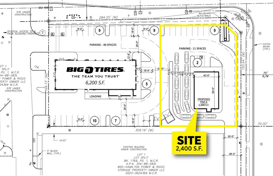 SWC Power & Riggs Rd, Chandler, AZ à louer - Plan de site – Image 2 sur 2