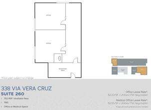 334 Via Vera Cruz, San Marcos, CA à louer Plan d’étage– Image 1 sur 1
