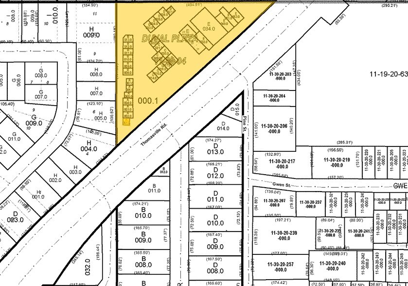 1700-1712 Thomasville Rd, Tallahassee, FL à vendre - Plan cadastral – Image 2 sur 7