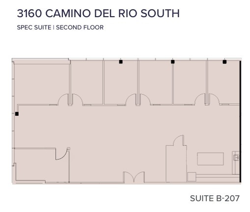 3110 Camino del Rio S, San Diego, CA à louer Plan d’étage– Image 1 sur 1