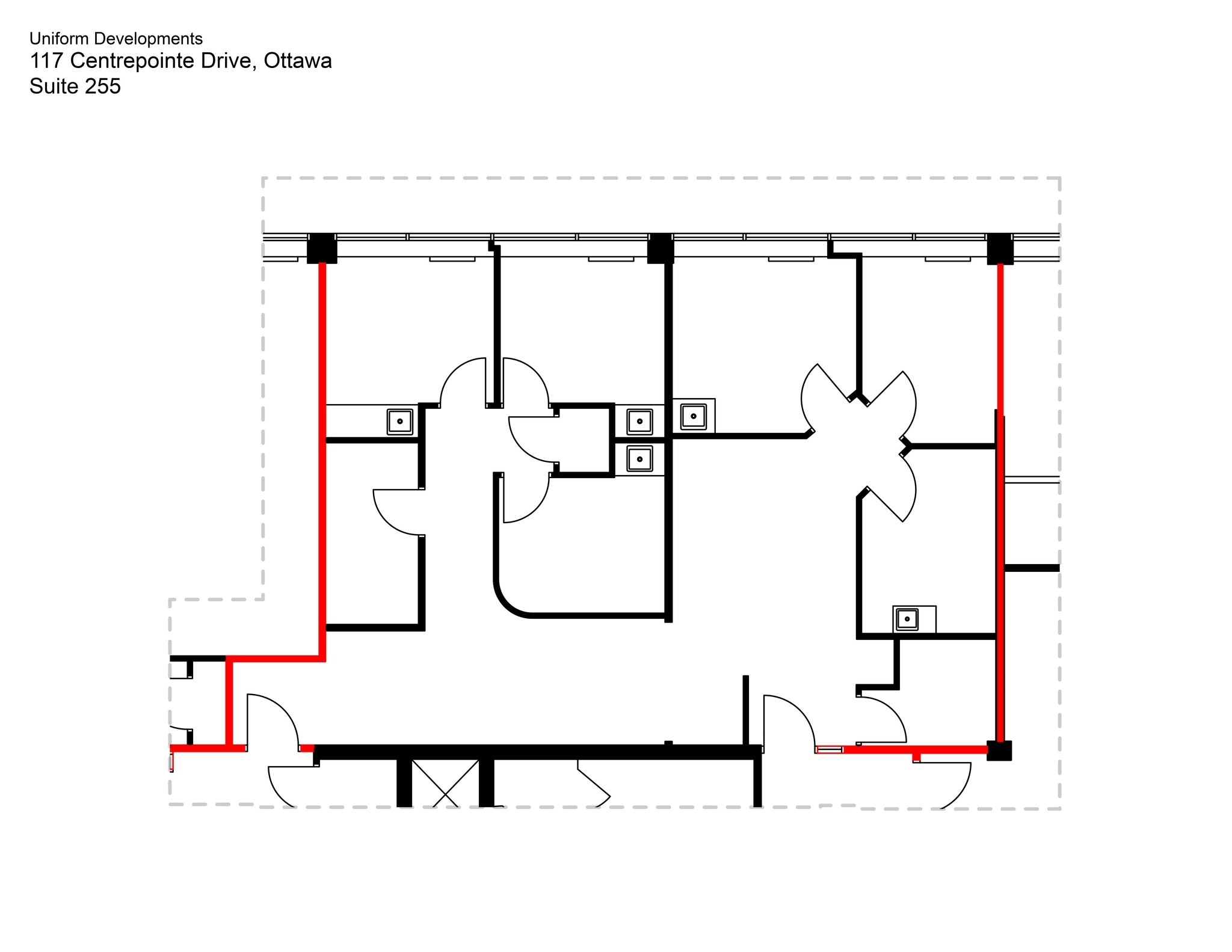 117 Centrepointe Dr, Ottawa, ON à louer Plan de site– Image 1 sur 7