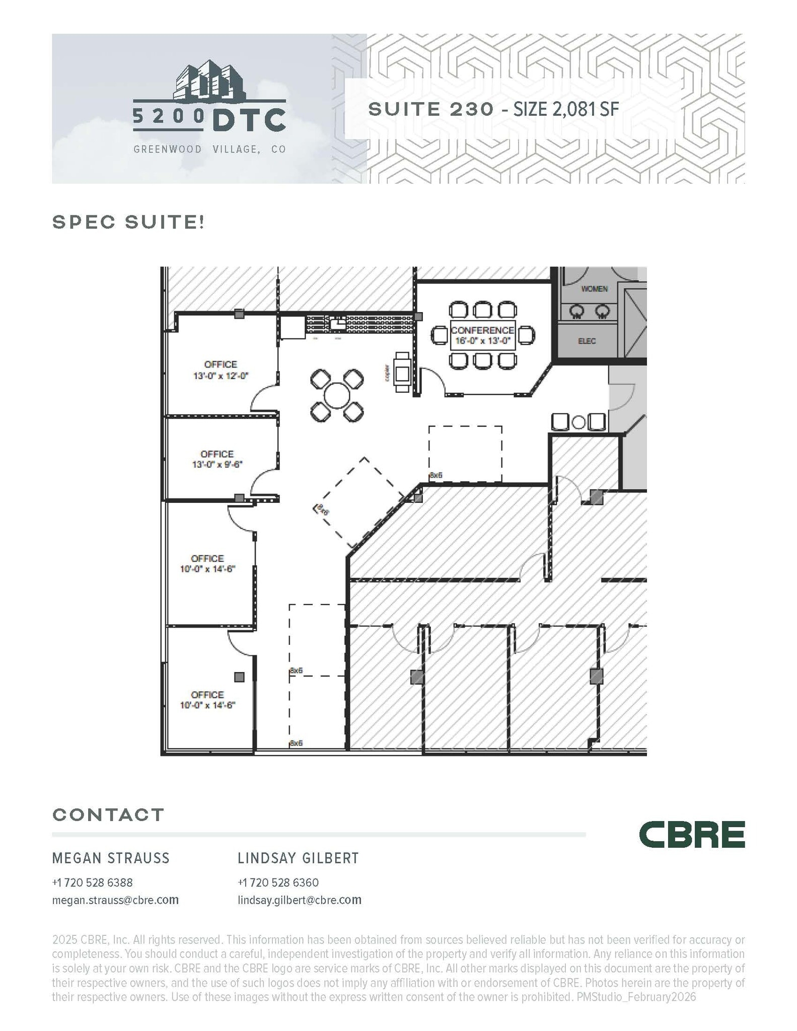 5200 Dtc Pky, Greenwood Village, CO à louer Plan d’étage– Image 1 sur 1