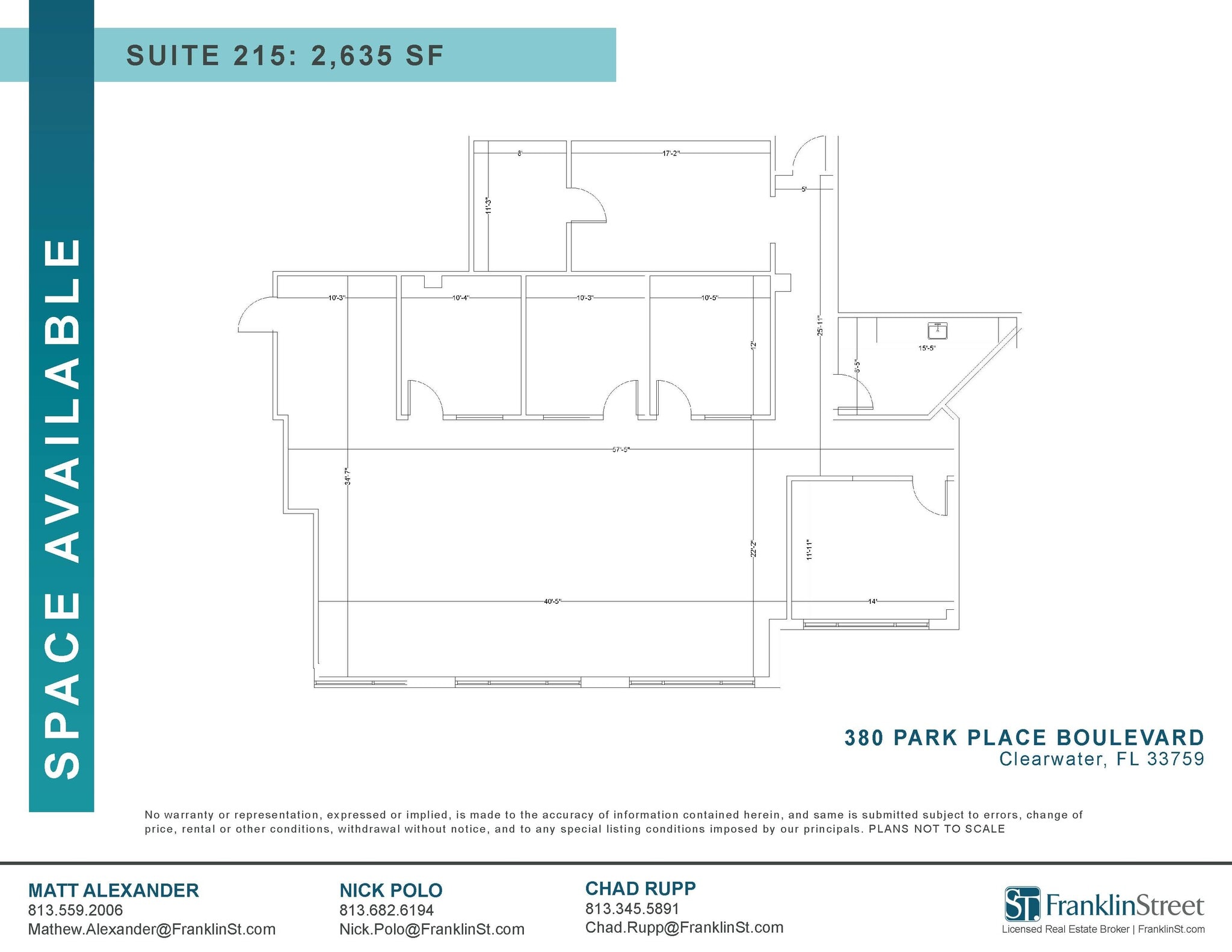 380 Park Place Blvd, Clearwater, FL à louer Photo intérieure– Image 1 sur 1